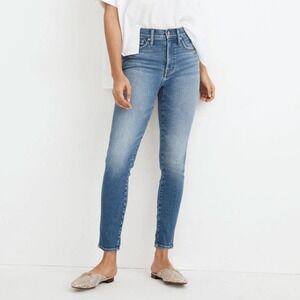 Madewell Womens Size 31 10" High Rise Skinny Crop Jeans Classic Denim Chic